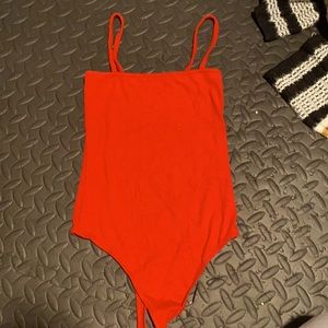 brandy Melville basic red bodysuit!